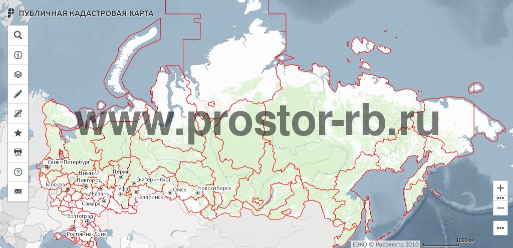 Публичная кадастровая карта www.prostor-rb.ru/pkk5